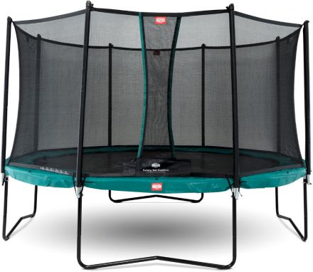 Батут Berg Champion Regular 430 Green + защитная сетка Comfort, нагрузка до 120 кг